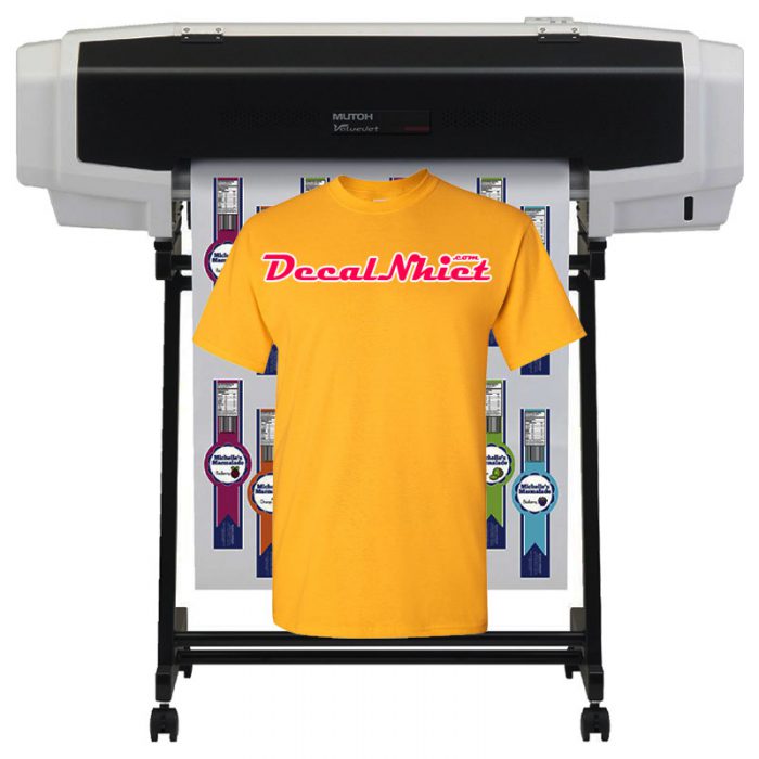 In decal chuyển nhiệt ép áo lấy ngay giá rẻ bằng máy in decal nhiệt Mutoh Nhật